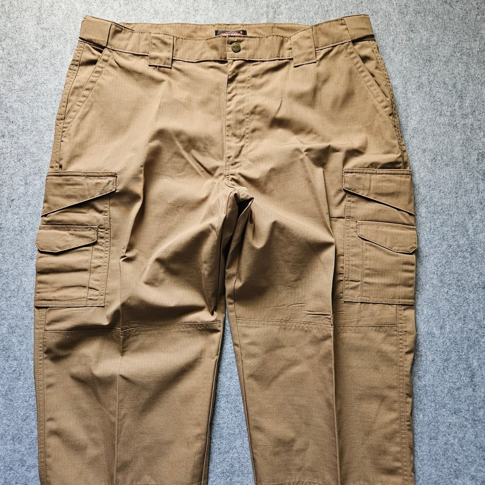Tru-Spec 24-7 Series Mens Coyote Brown Ripstop Tactical Cargo Pants 42x32 - Picture 3 of 9